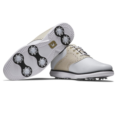 Chaussure FJ Traditions FEMME – Blanc / Fauve / Noir