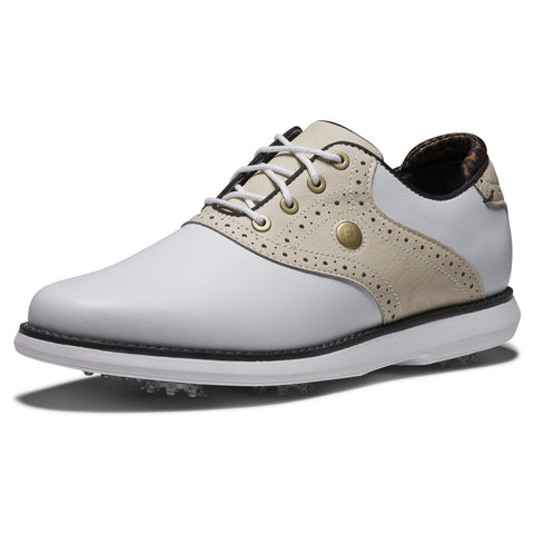 Chaussure FJ Traditions FEMME – Blanc / Fauve / Noir