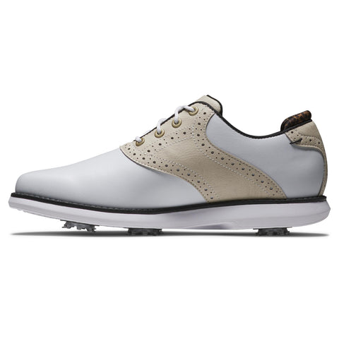 Chaussure FJ Traditions FEMME – Blanc / Fauve / Noir