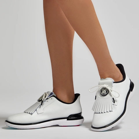 Chaussure Gallivan2R FEMME – Cœurs embossés & Kiltie – Neige / Onyx