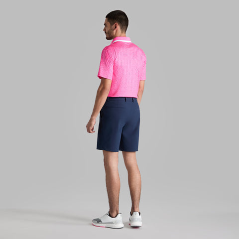 CIRCLE G'S TECH JERSEY POLO KNOCKOUT PINK