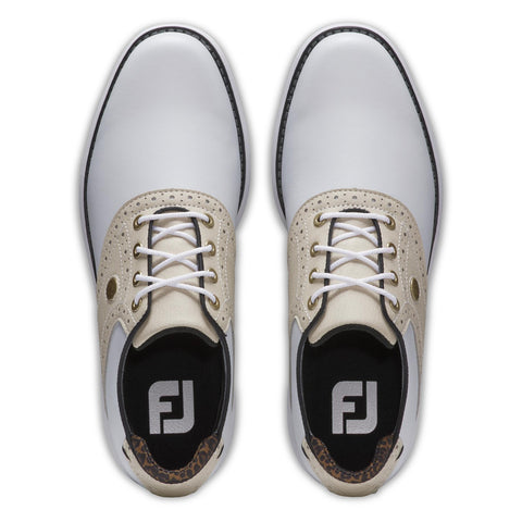 Chaussure FJ Traditions FEMME – Blanc / Fauve / Noir