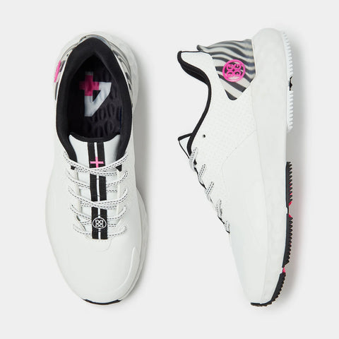 Chaussure MG4+ FEMME – Perforée avec accents zébrés – Neige