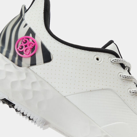 Chaussure MG4+ FEMME – Perforée avec accents zébrés – Neige