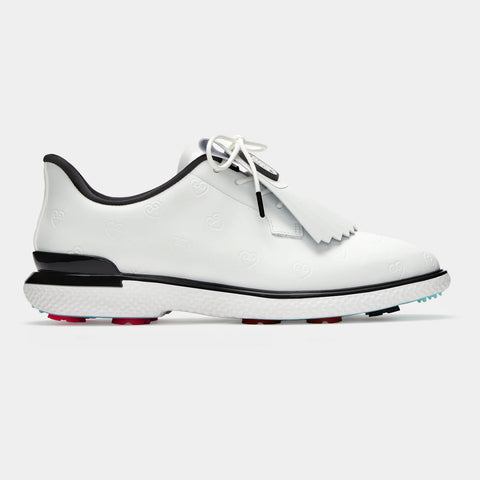 Chaussure Gallivan2R FEMME – Cœurs embossés & Kiltie – Neige / Onyx