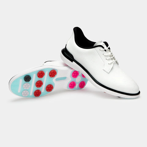 Chaussure Gallivan2R FEMME – Cœurs embossés & Kiltie – Neige / Onyx