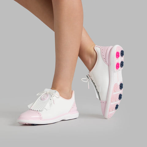 Chaussure Gallivan2R – Brogue Cap Toe FEMME – Neige / Blush
