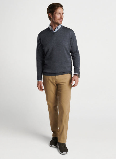 Sweater V-Neck - gris charcoal
