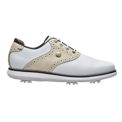 Chaussure FJ Traditions FEMME – Blanc / Fauve / Noir
