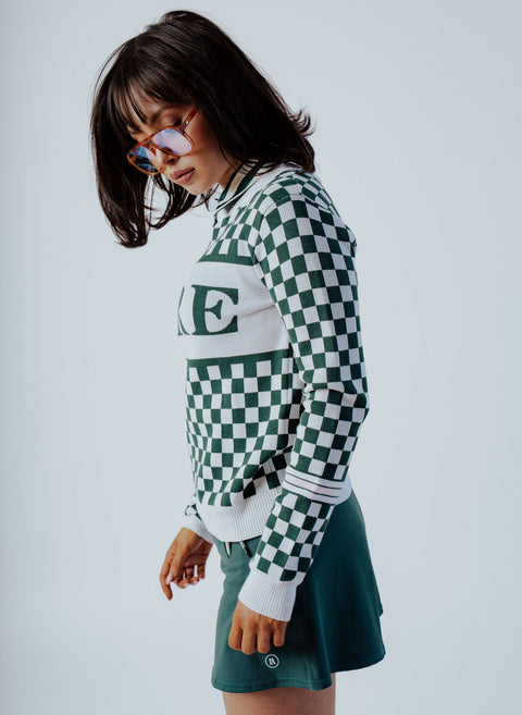 Sweater Fore - Vert carreaux