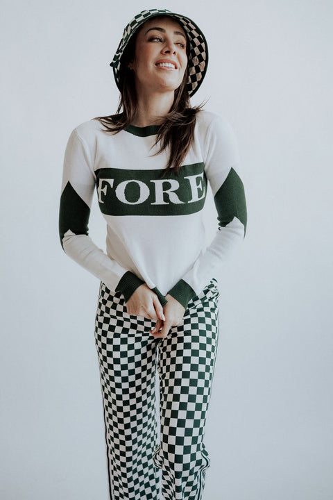 Sweater Fore - Vert & blanc