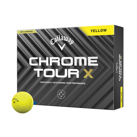 Balle Chrome Tour X - jaune