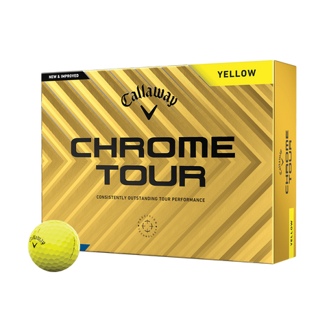 Balle Chrome Tour - jaune